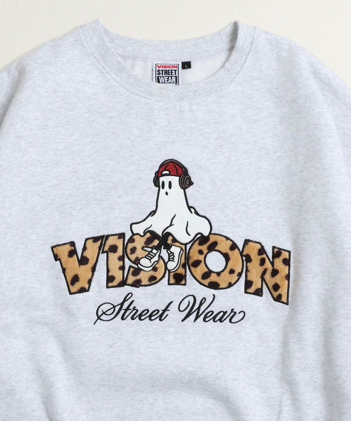 Ghost Logo Sweat / 【裏起毛】ゴースト異素材ロゴスウェット