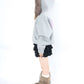 Ponch fur hood zip hoodie / ポンチファーフードZIPパーカー
