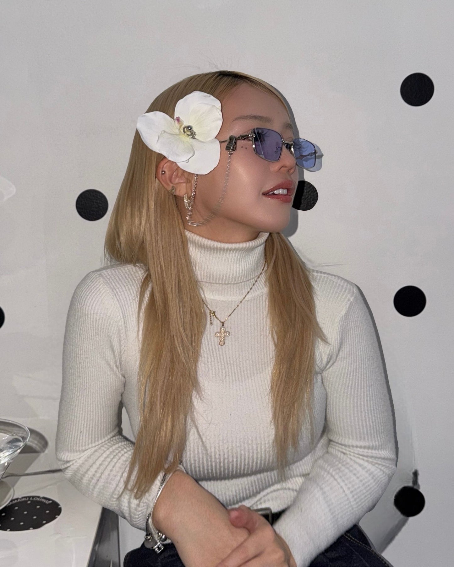 Silver flame glass / シルバーフレームメガネ