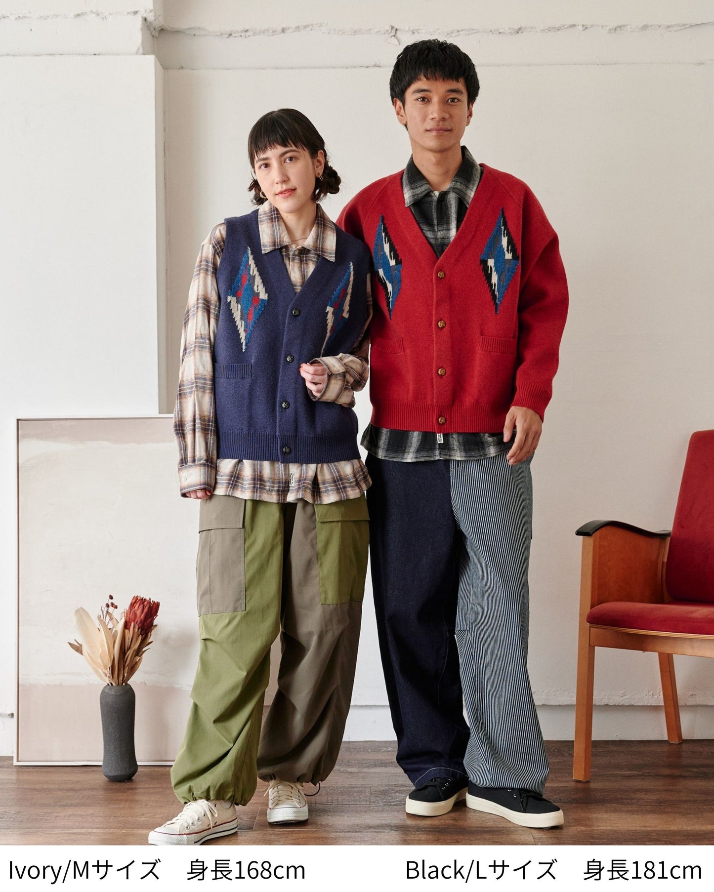 【10色展開】ネルチェックシャツ