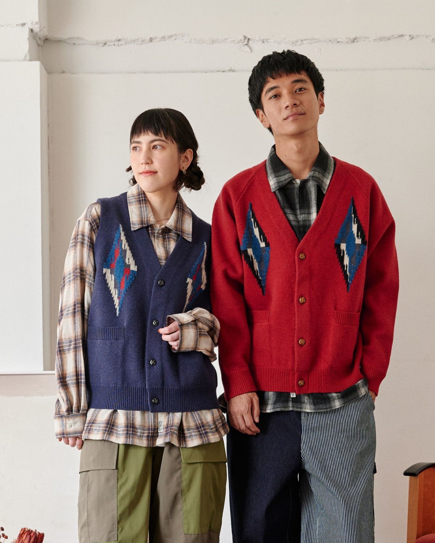 【10色展開】ネルチェックシャツ