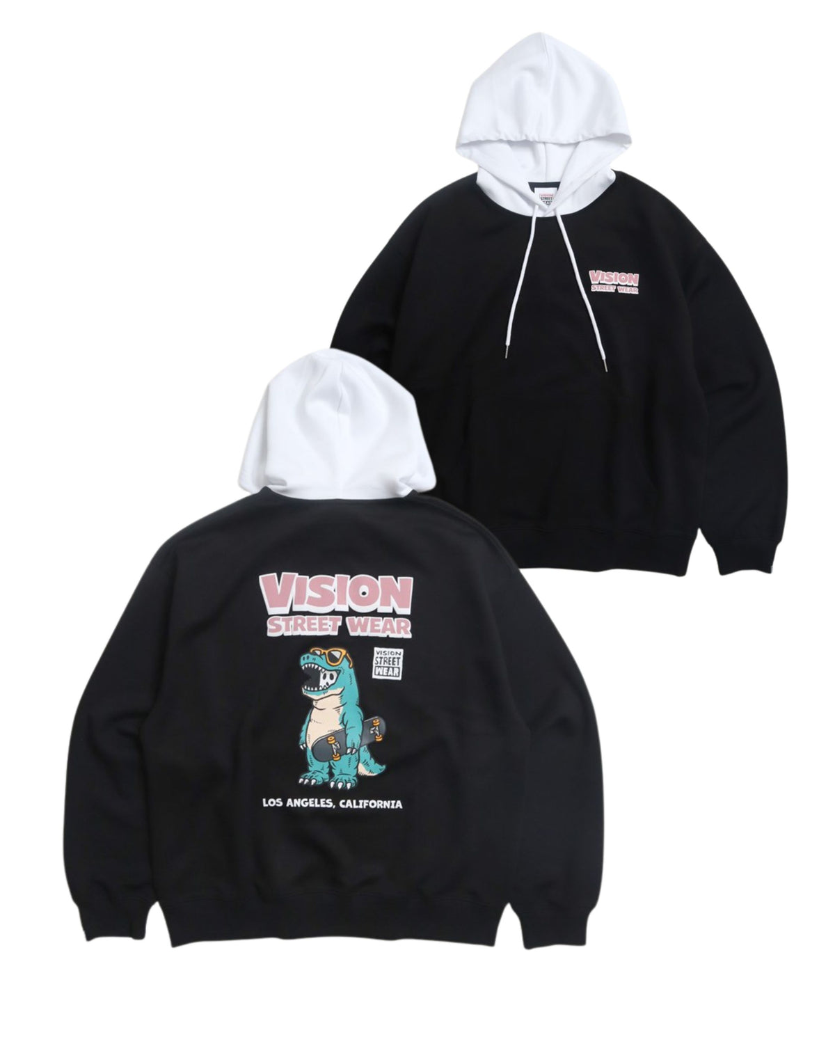 Dinosaur ghost hoodie / ゴースト配色フーディー