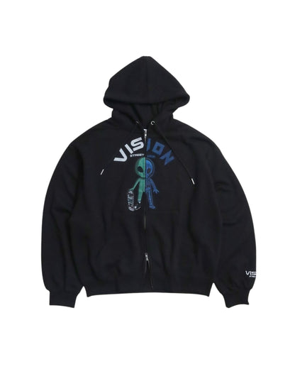Half Alien ZIP Hoodie / エイリアン切替Wジップパーカー