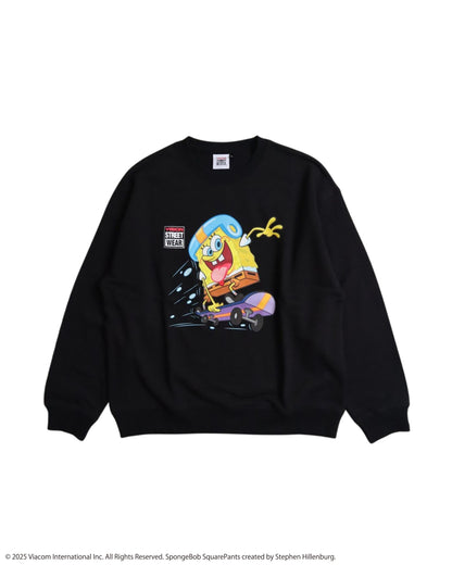 【スポンジ・ボブコラボ】Skateboard Sweatshirt / POPプリントコラボスウェット