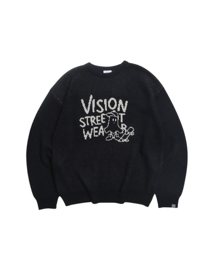 Ghost jacquard knit / ゴーストジャガードニット