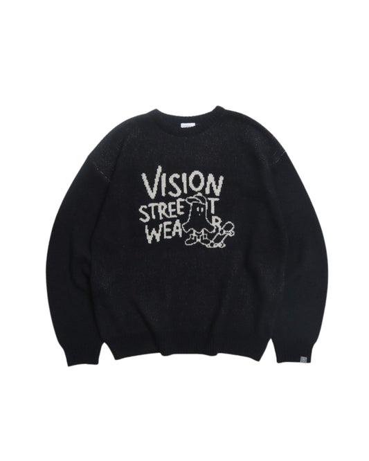 Ghost jacquard knit / ゴーストジャガードニット