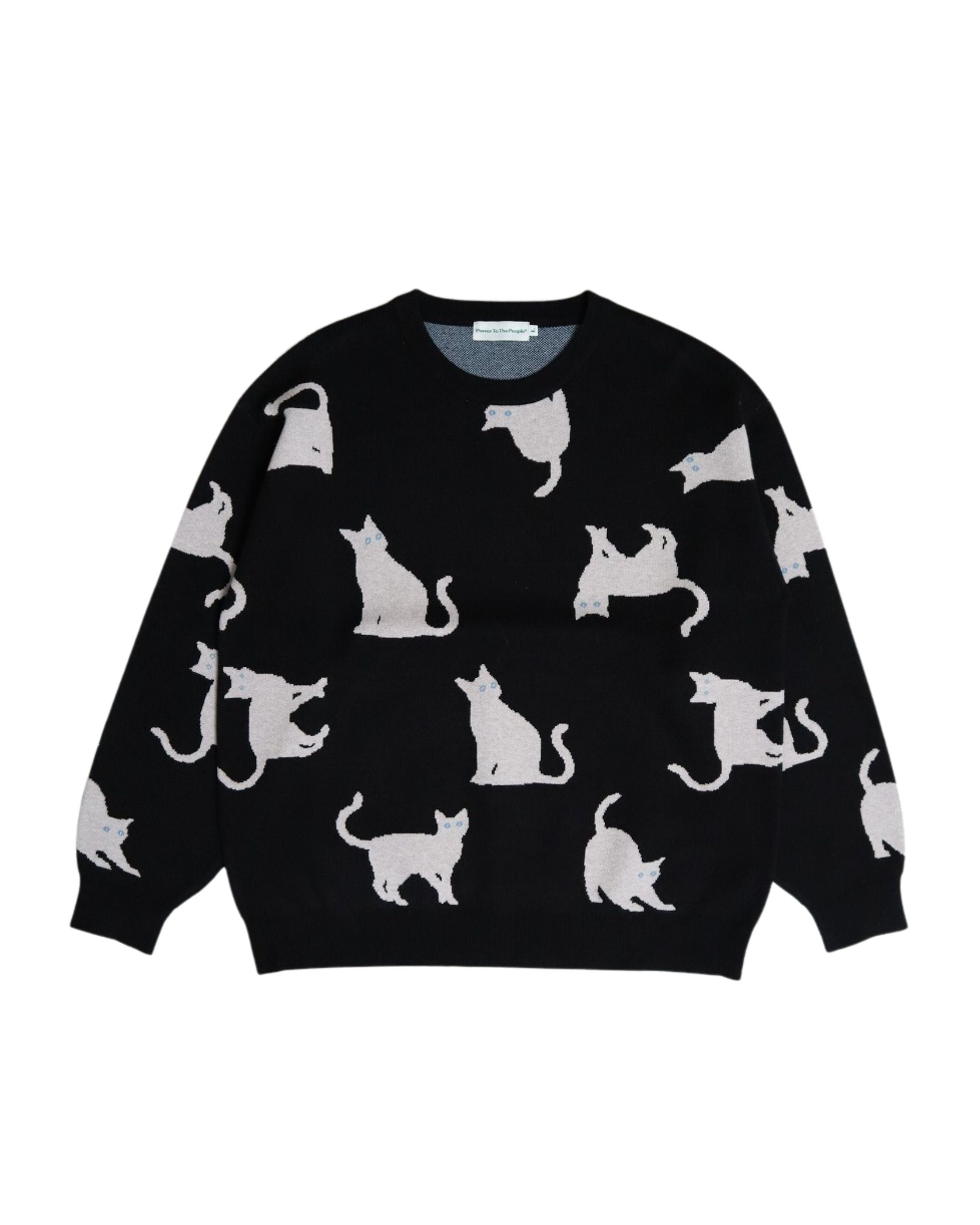 POWER TO THE PEOPLE】Cat Pattern Knit – Ha-Li-C STORE（ハリック