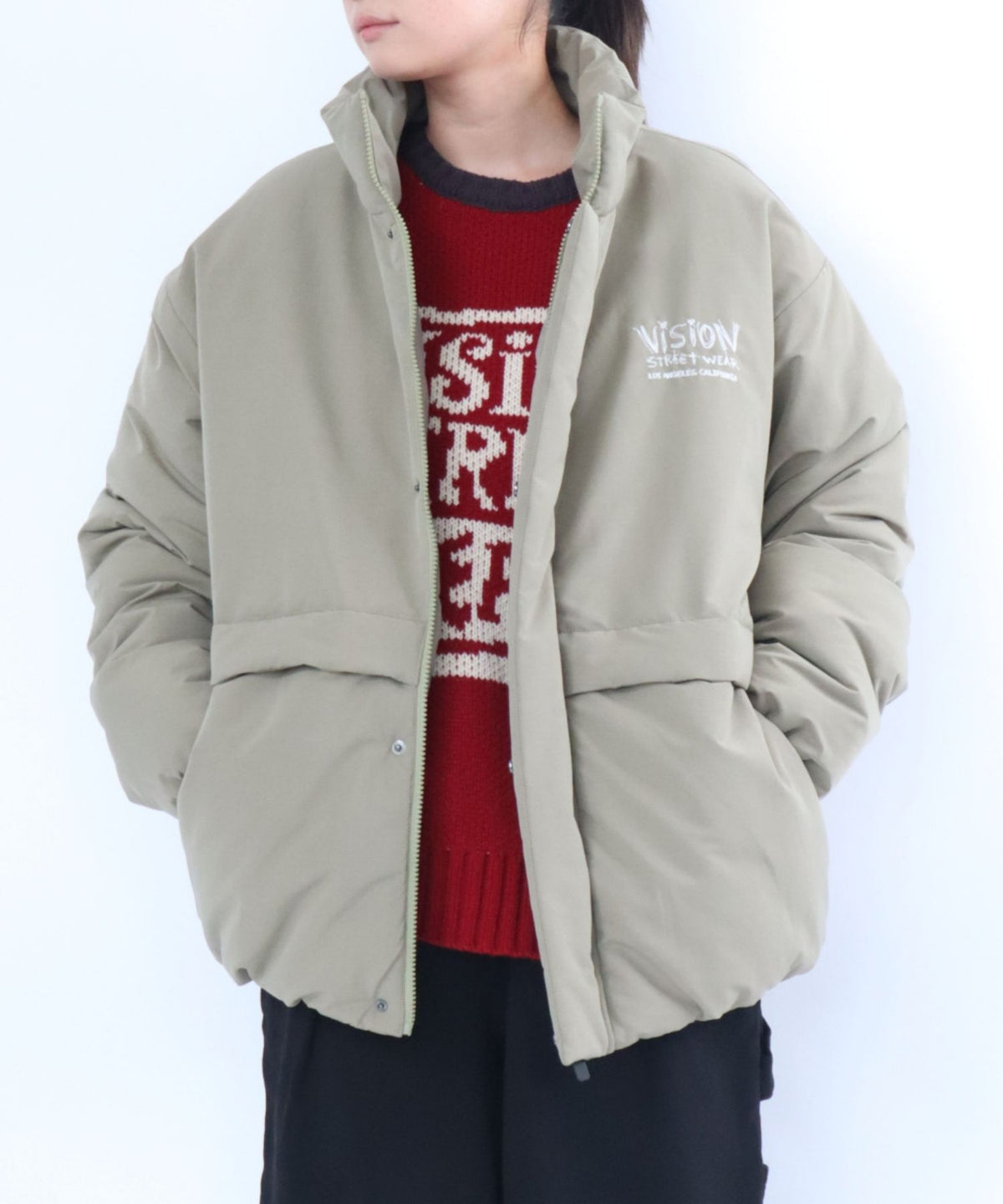 Stand neck padded jacket / スタンドネック中綿ジャケット