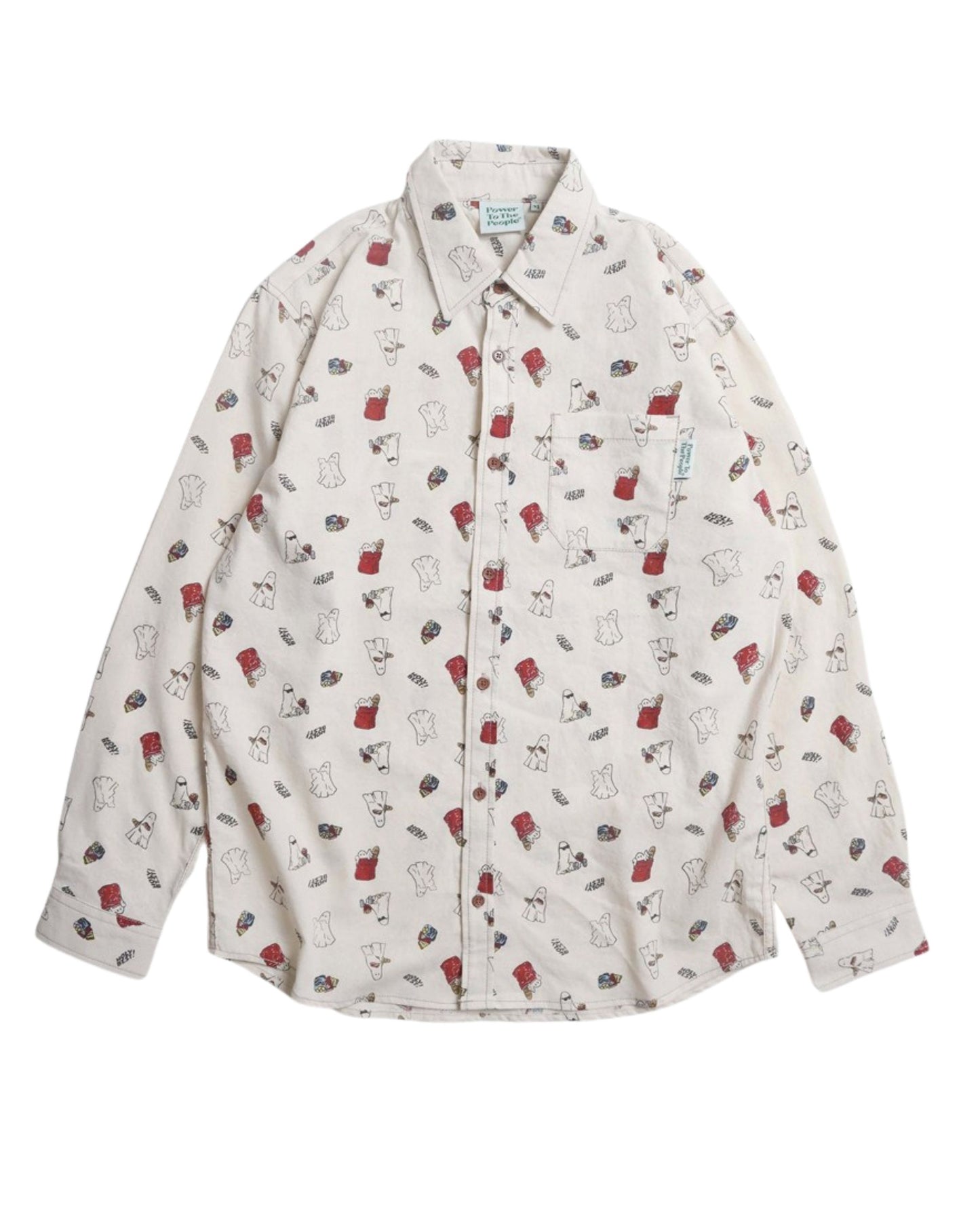レトロ総柄シャツ