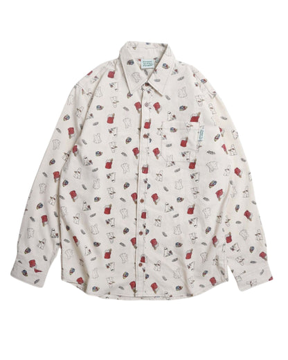 レトロ総柄シャツ