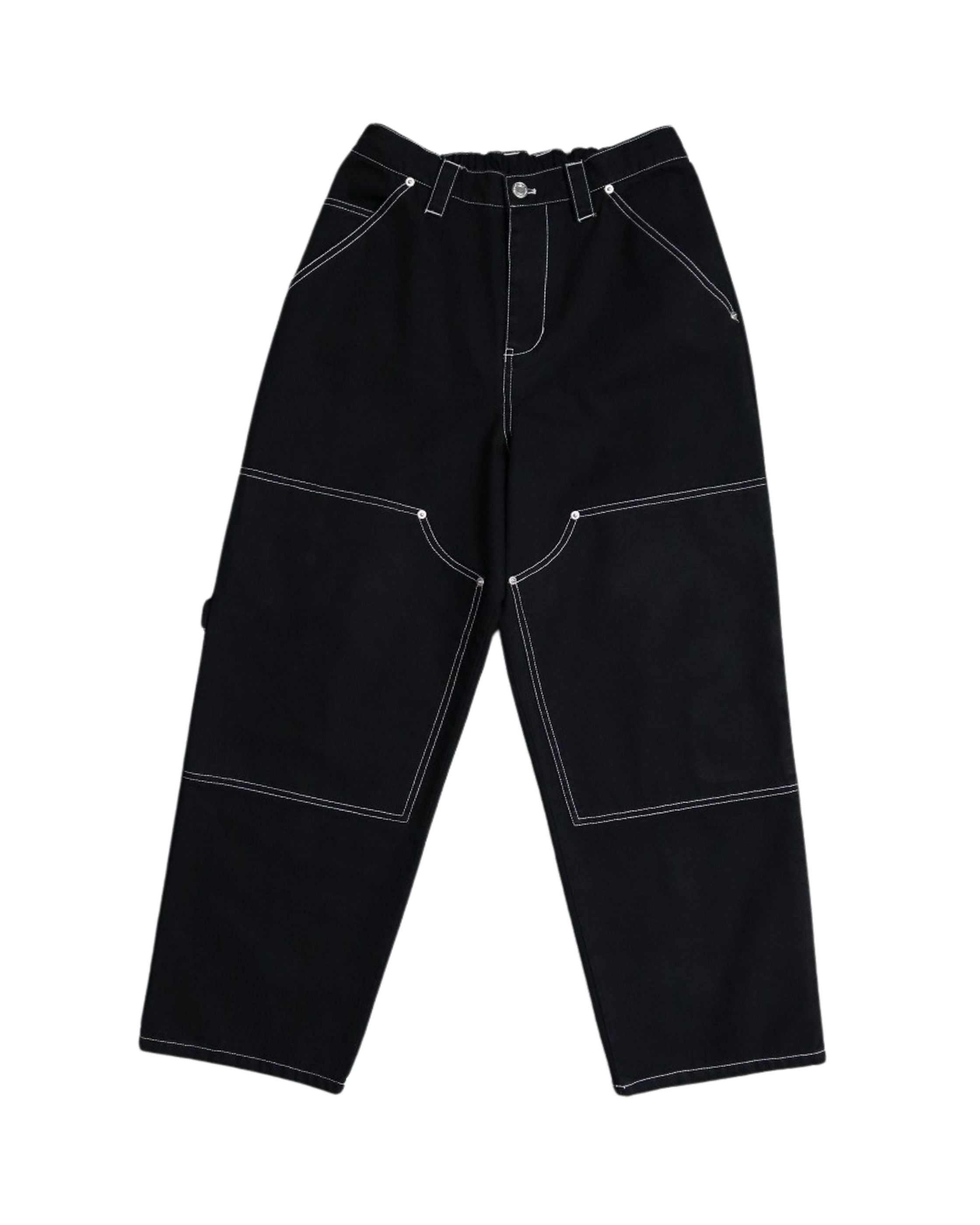 F.ILLUMINATEのCarpenter Sweatpants 全4色 mnml] Contrast Bootcut Sweatpants Black (S～Xl) - DOPE TOKYO