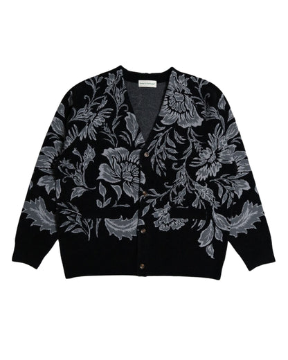 Soft Jacquard Knit Cardigan
