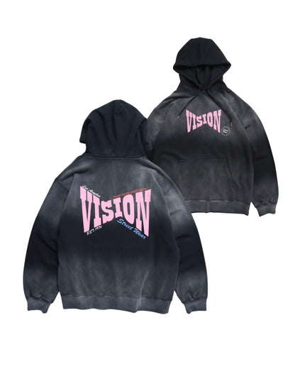 Bleach X Logo Hoodie / ヴィンテージ加工BIGロゴパーカー