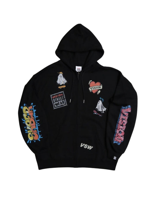 Graffiti Print Hoodie