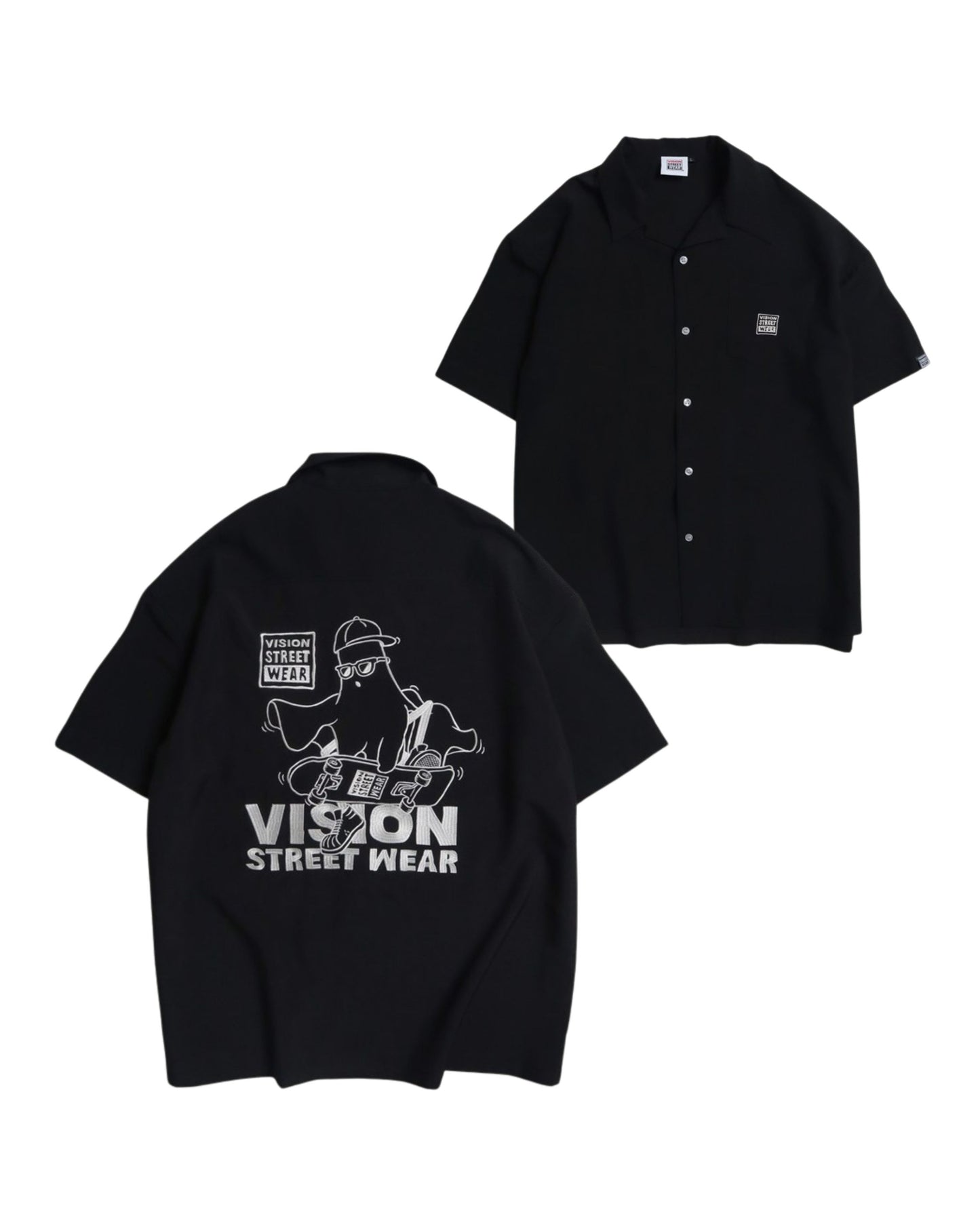 Ghost Shirt / 刺繍ゴーストシャツ