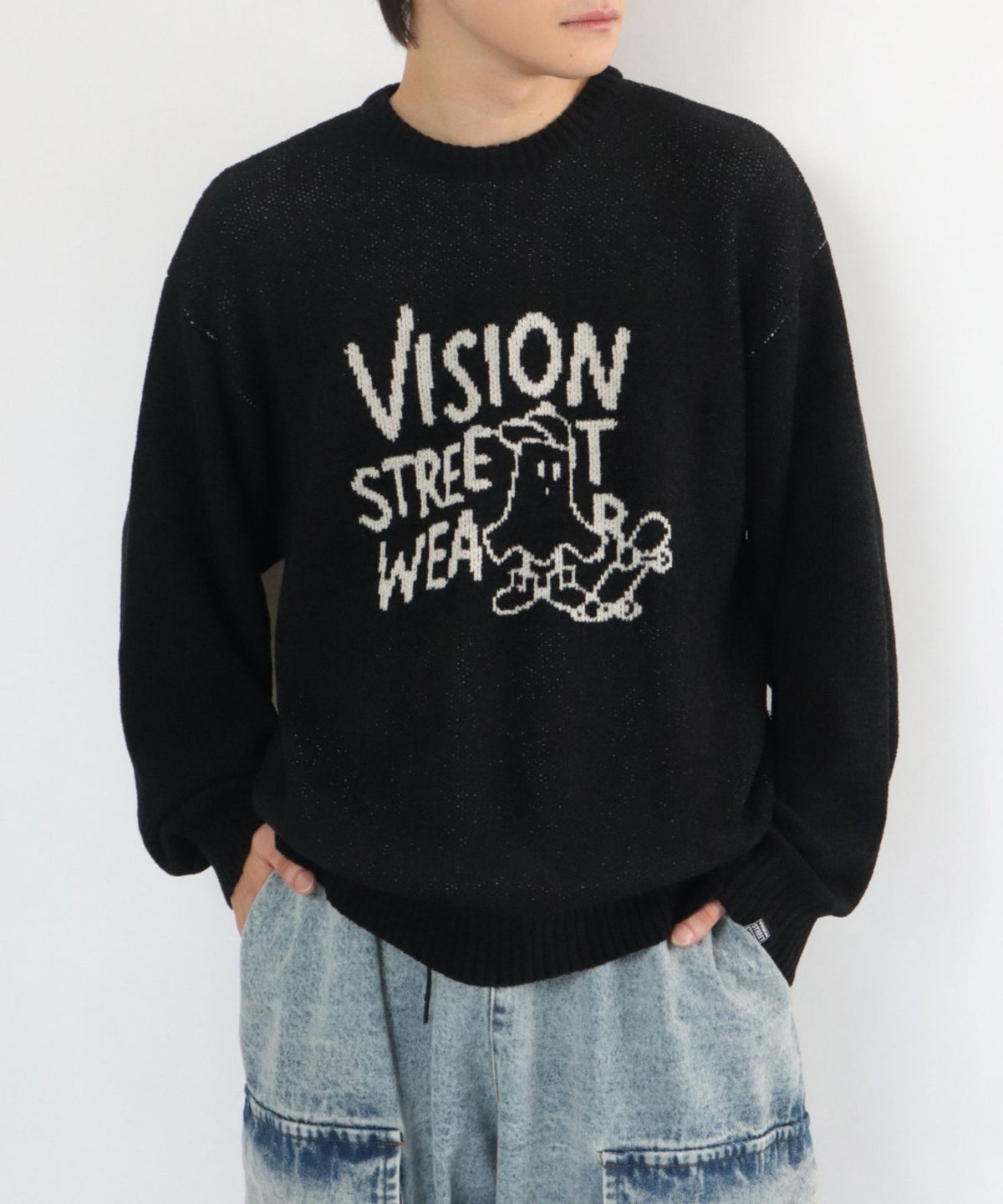 Ghost jacquard knit / ゴーストジャガードニット