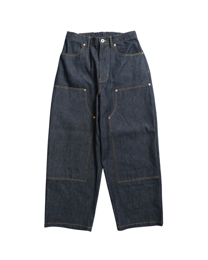 Rigid Double Knee Pants / Vステッチリジットデニムパンツ