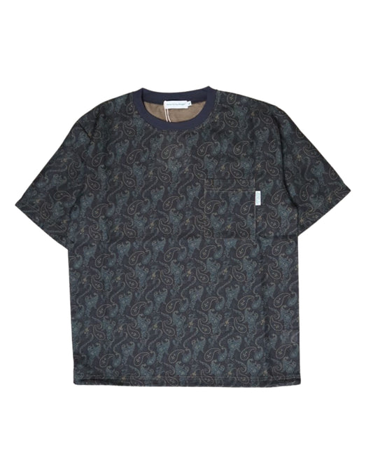 patterned mesh T-shirt