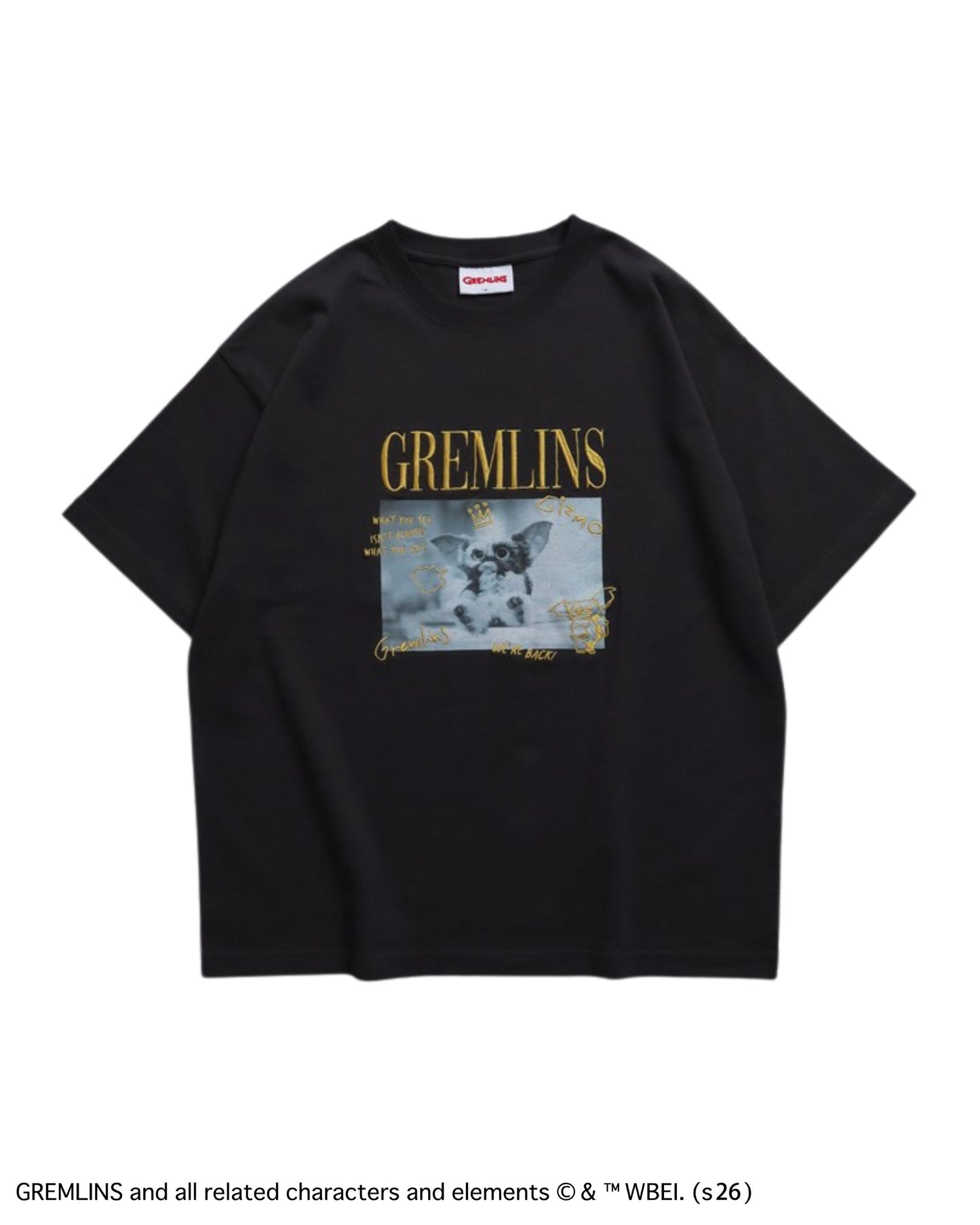 【グレムリン】ギズモ　ラクガキ刺繍フォトT
