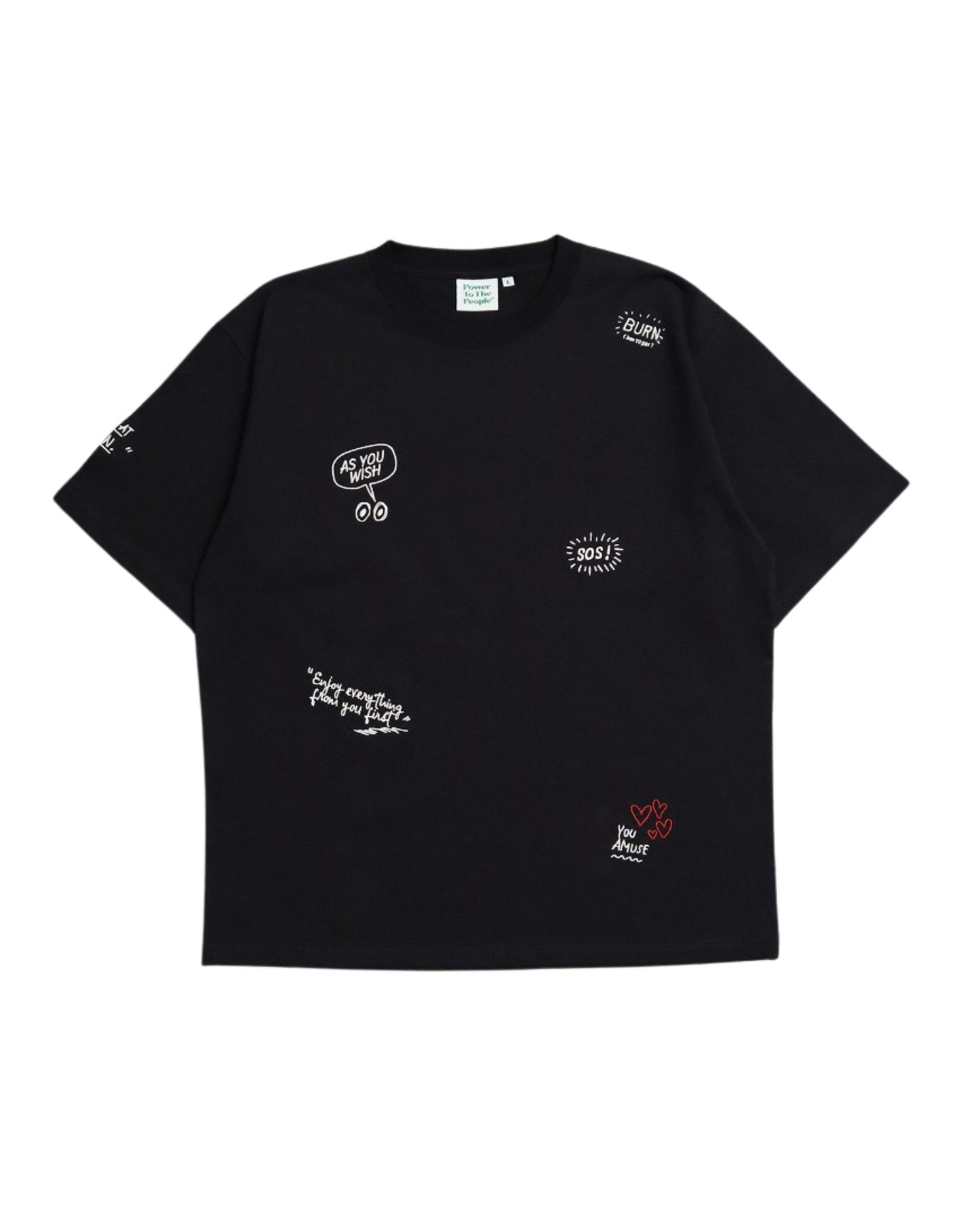Graffiti embroidered T-shirt