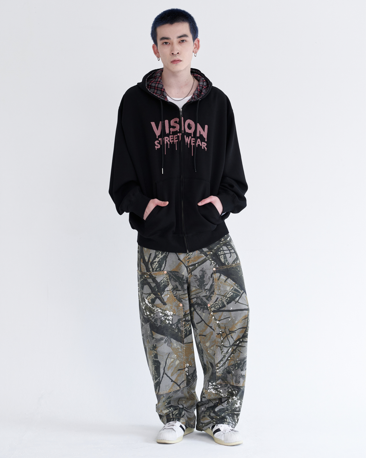 【再入荷】Rigid Double Knee Pants / Vステッチリジットデニムパンツ