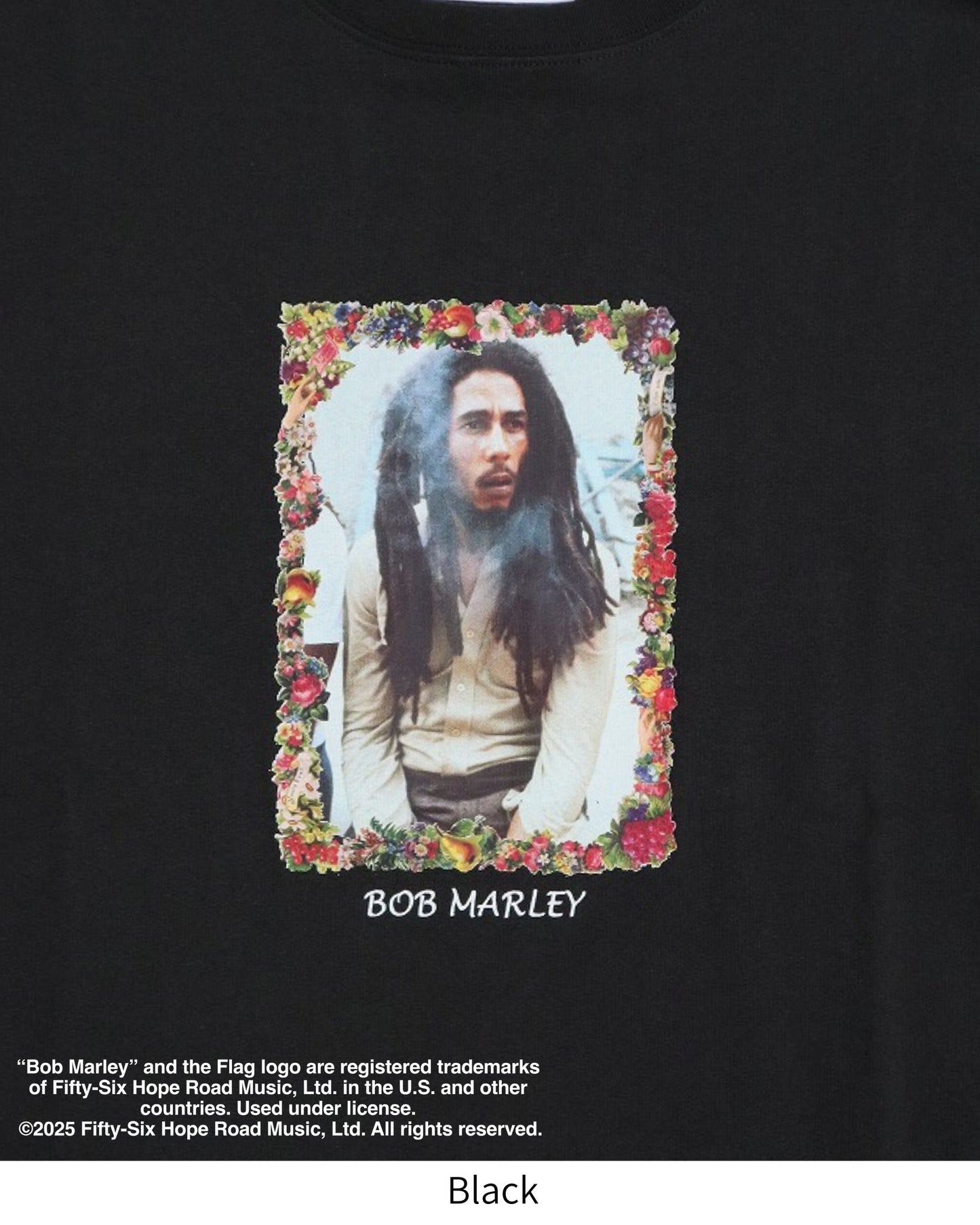 【BOB MARLEY】Flower Photo Tee