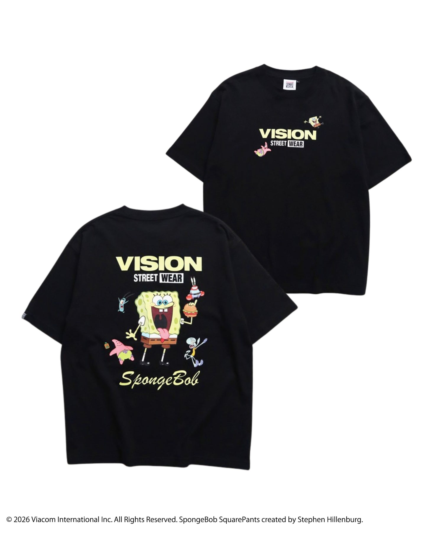 【スポンジ・ボブコラボ】Multi Tee / マルチグラフィックTシャツ