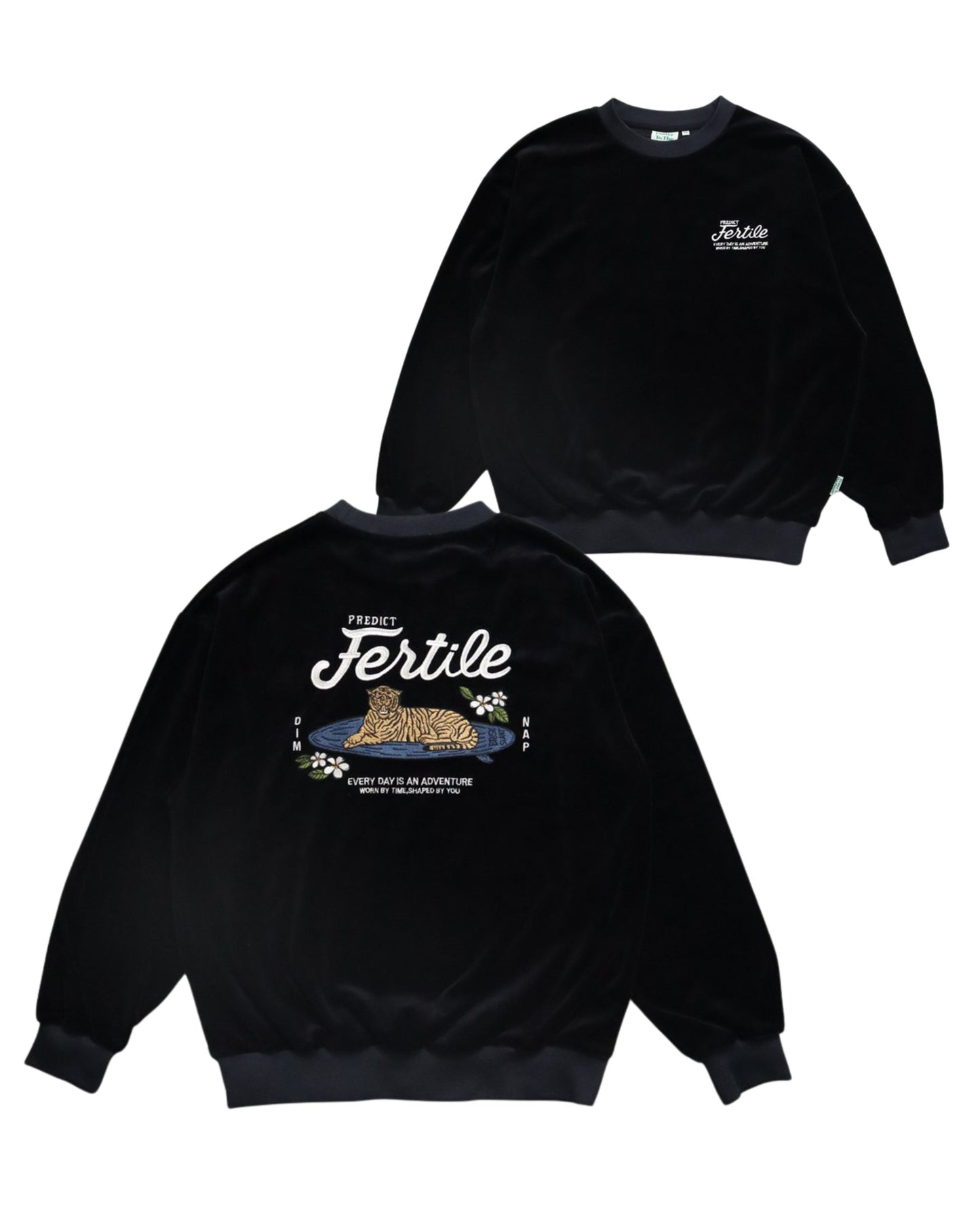 Tiger Surf  Velor Sweatshirt