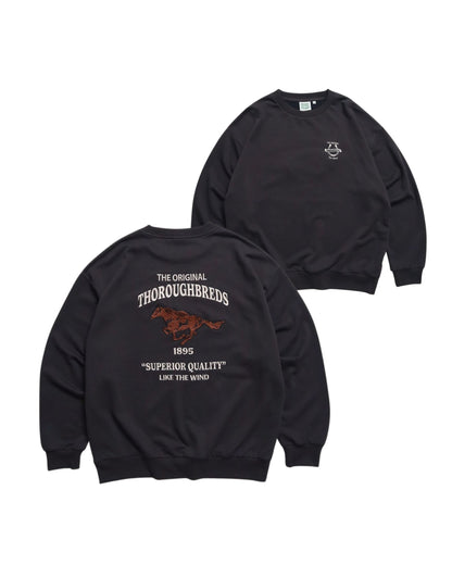 馬刺繍ロゴスウェット