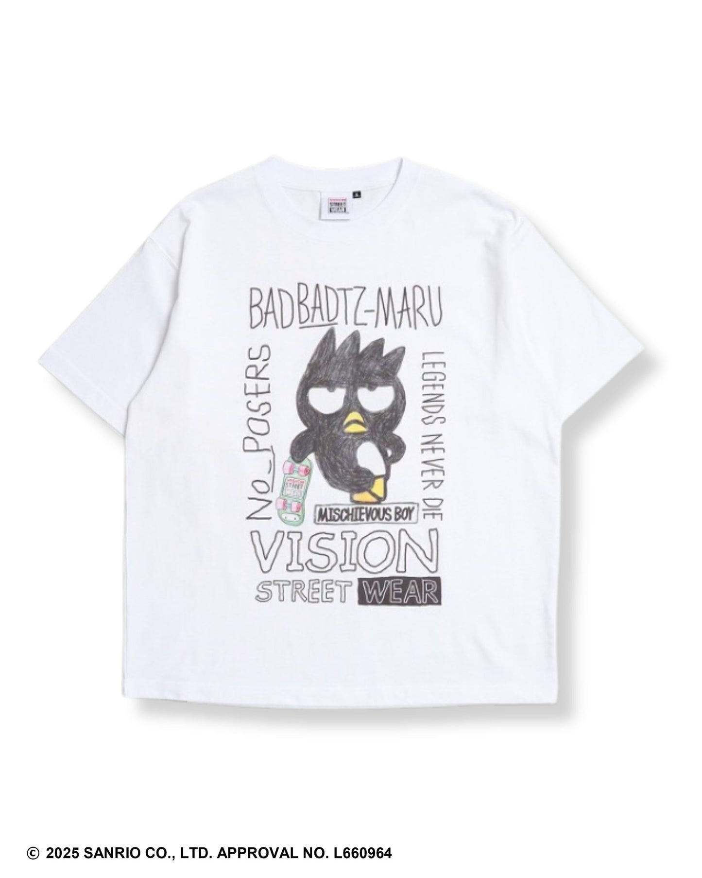 【サンリオキャラクターズ】Bad Badtz-maru F/B T-shirt