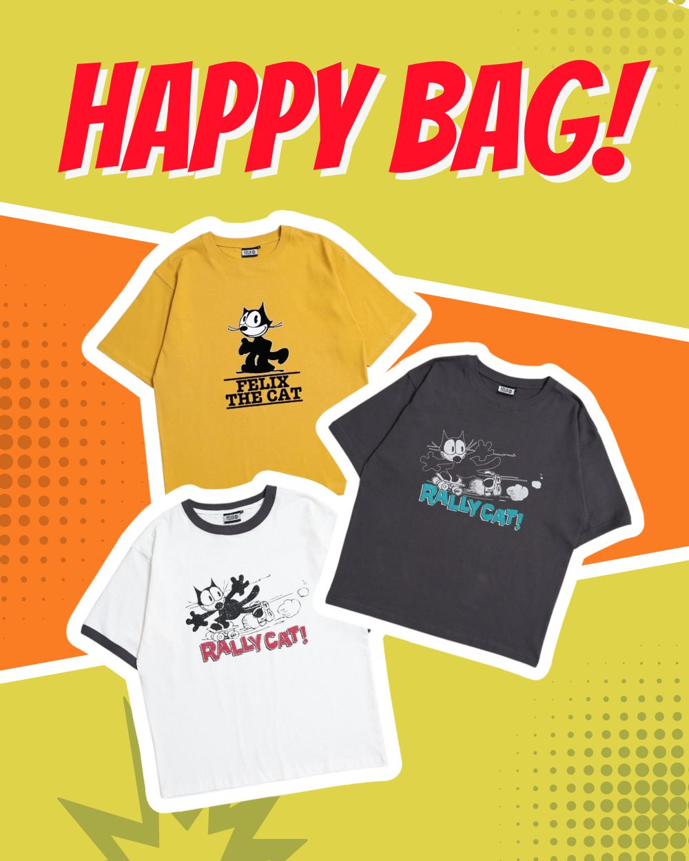 【Tシャツ3点セット】HAPPY BAG(福袋)