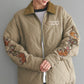 Embroidered Sleeve Quilted Jacket