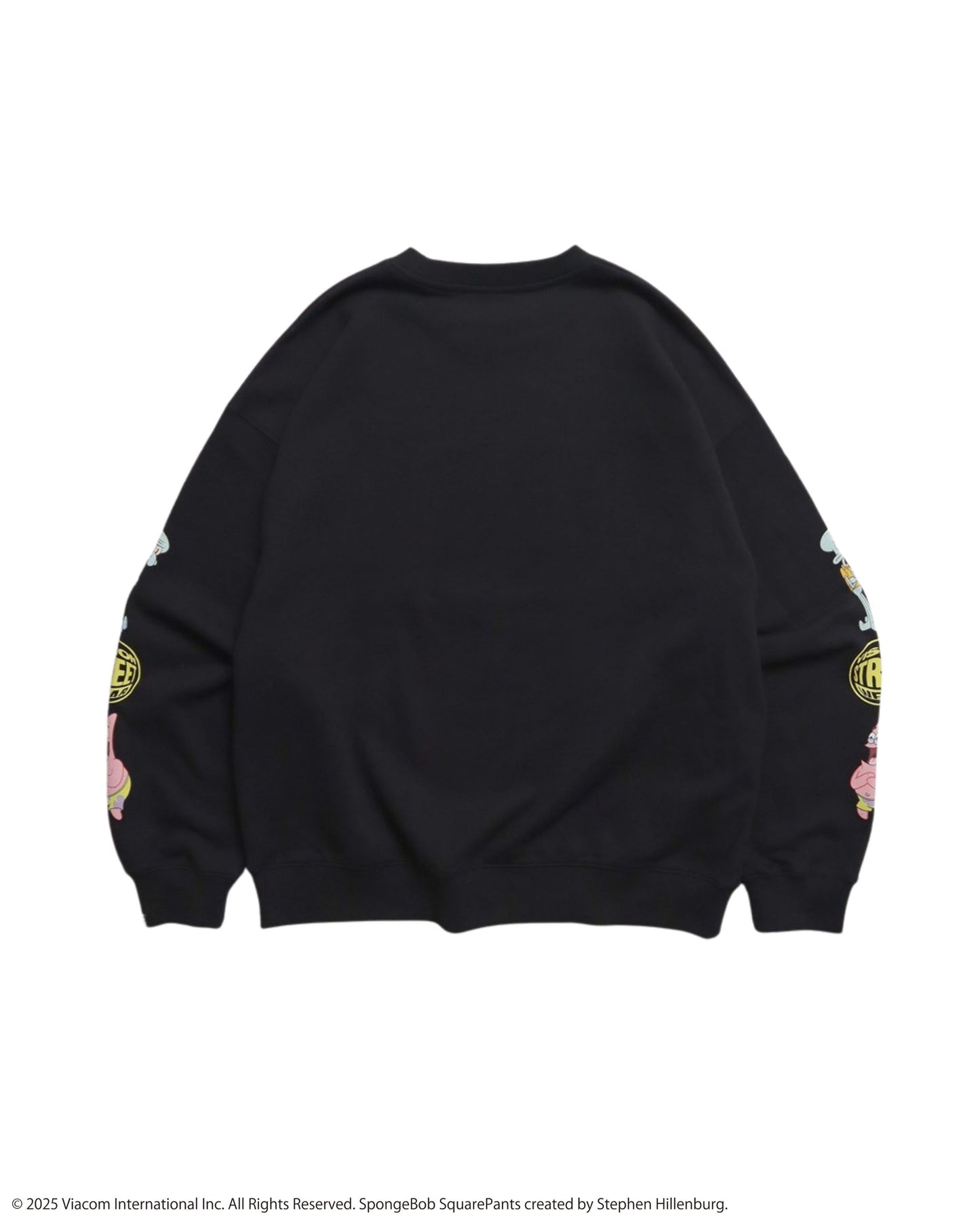 【スポンジ・ボブコラボ】Racing Sweatshirt / 袖プリントコラボスウェット