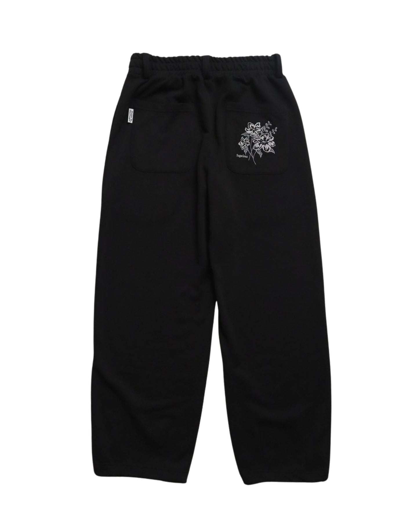 フラワー刺繍スウェットパンツ