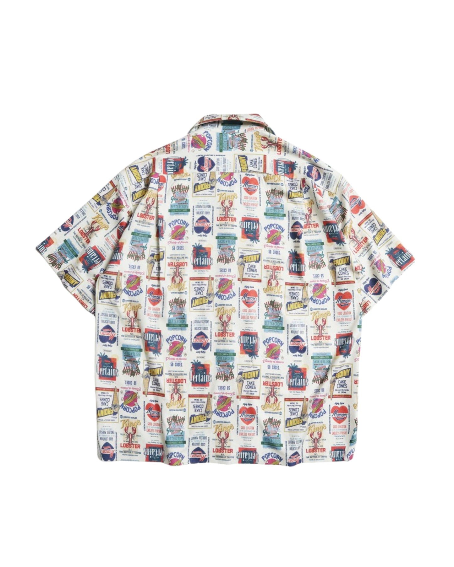 【梨地】総柄シャツ