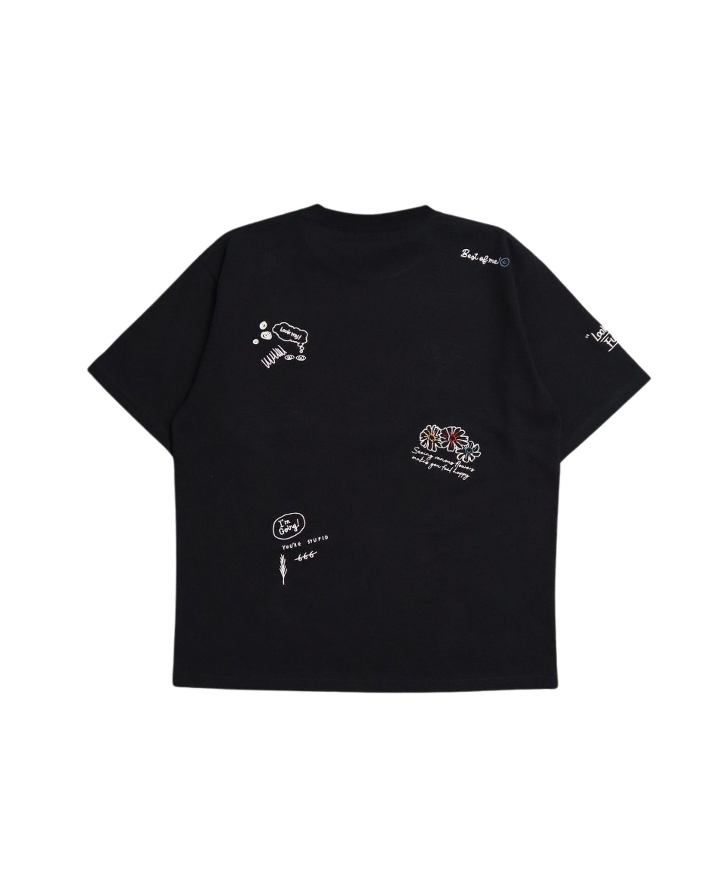 Graffiti embroidered T-shirt