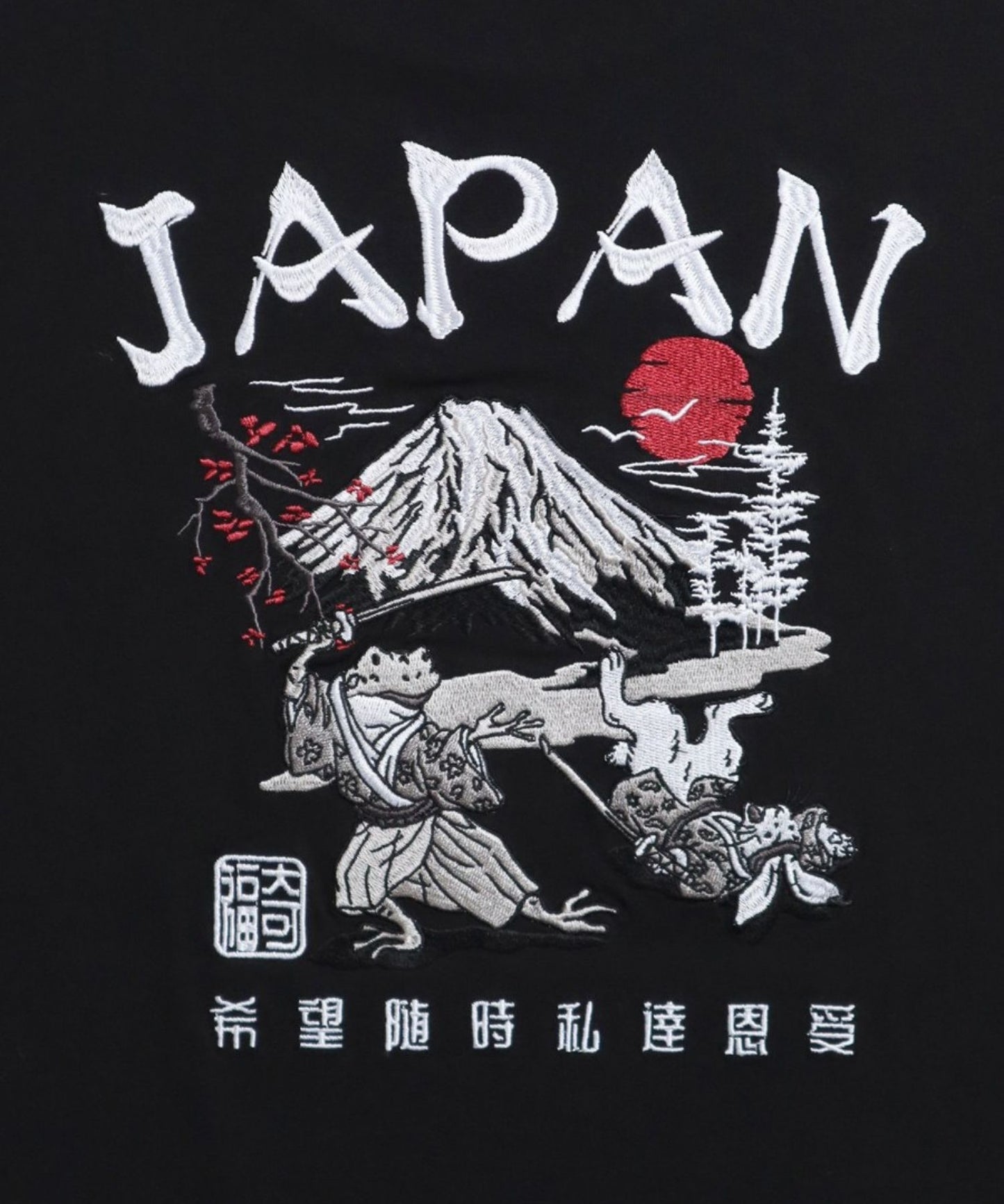 【Japan Series】SUMI-E  Tee / 水墨画 刺繍Tシャツ
