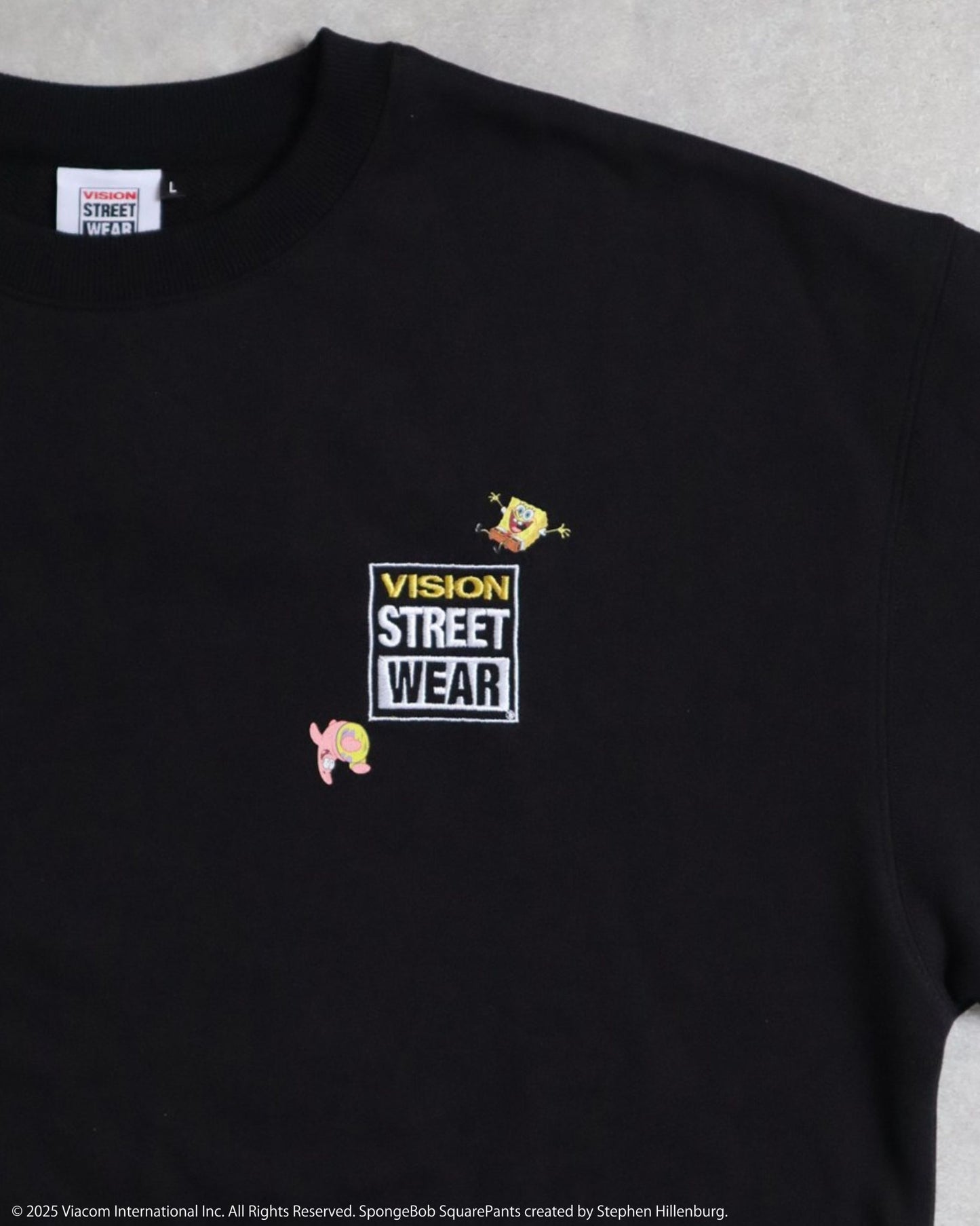 【スポンジ・ボブコラボ】SpongeBob & Patrick Sweatshirt / サガラ刺繍ストリートスウェット