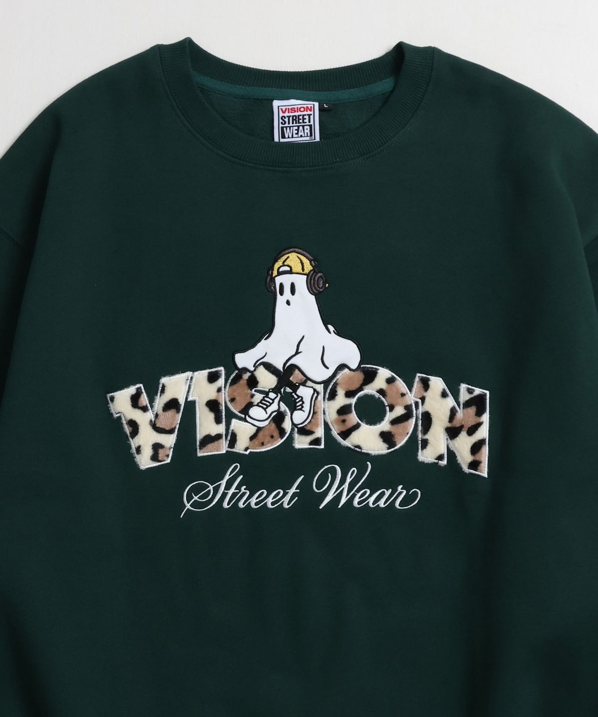 Ghost Logo Sweat / 【裏起毛】ゴースト異素材ロゴスウェット