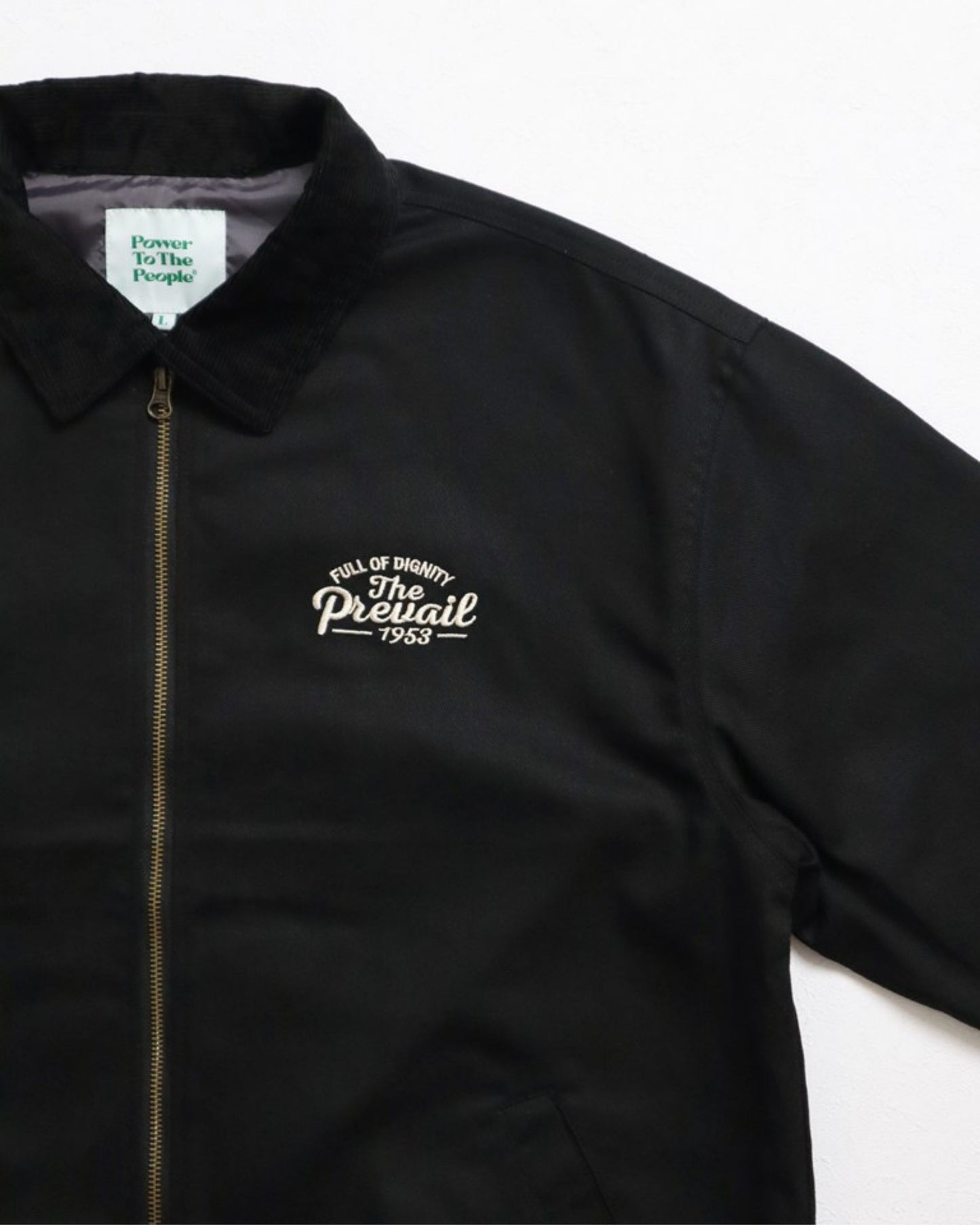 襟コーデュロイ　クラシックカー刺繍ジャケット