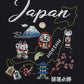 【Japan Series】JAPAN-MAP Tee / 名所マップ刺繍Tシャツ
