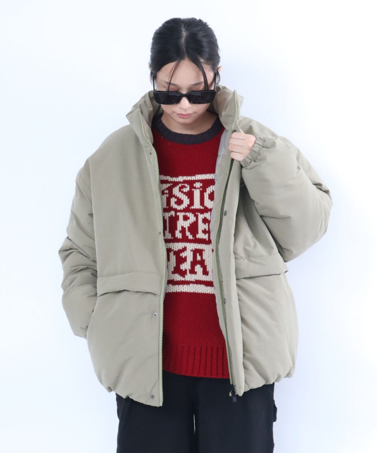 Stand neck padded jacket / スタンドネック中綿ジャケット