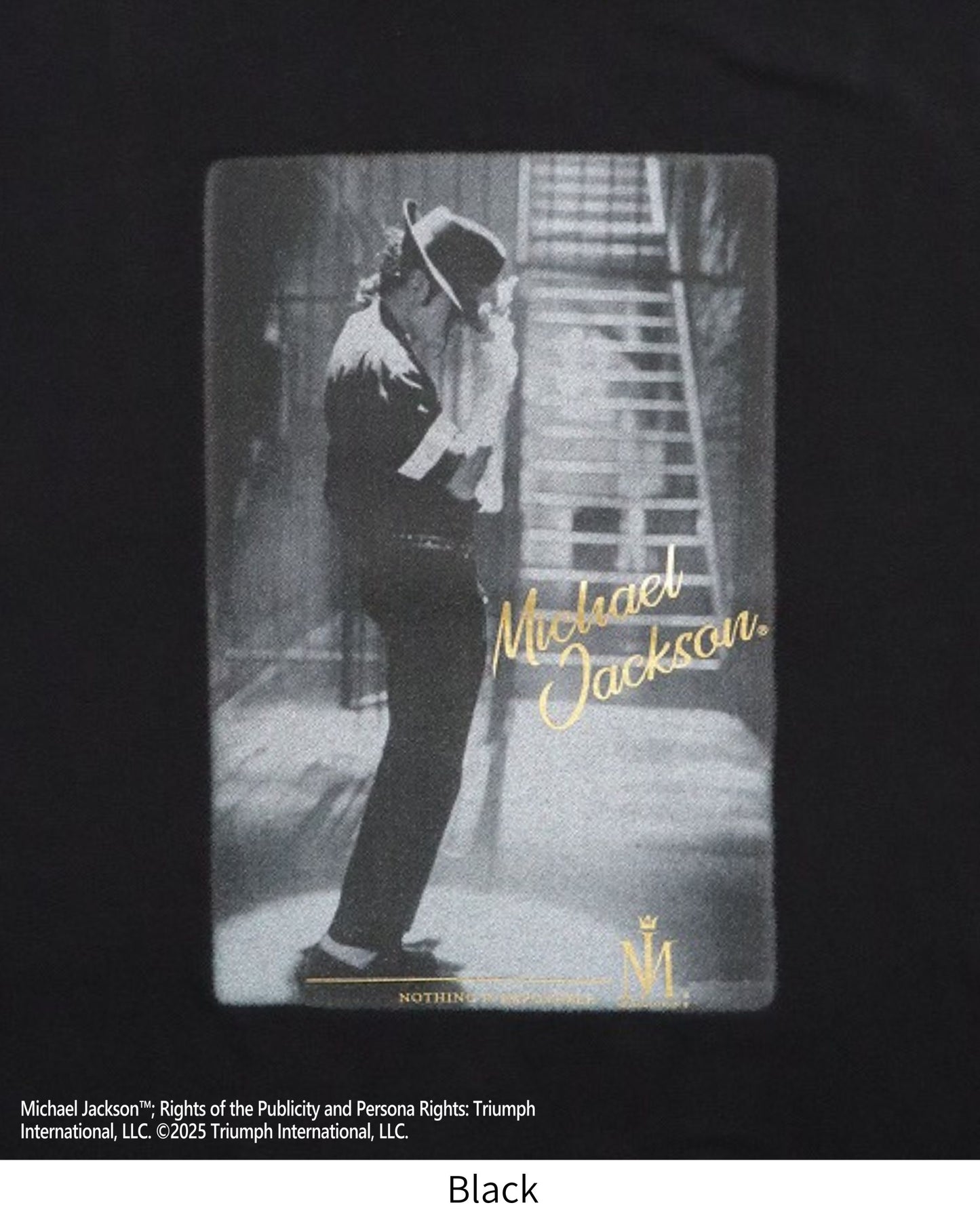 【Michael Jackson】Gold Foil Print Tee