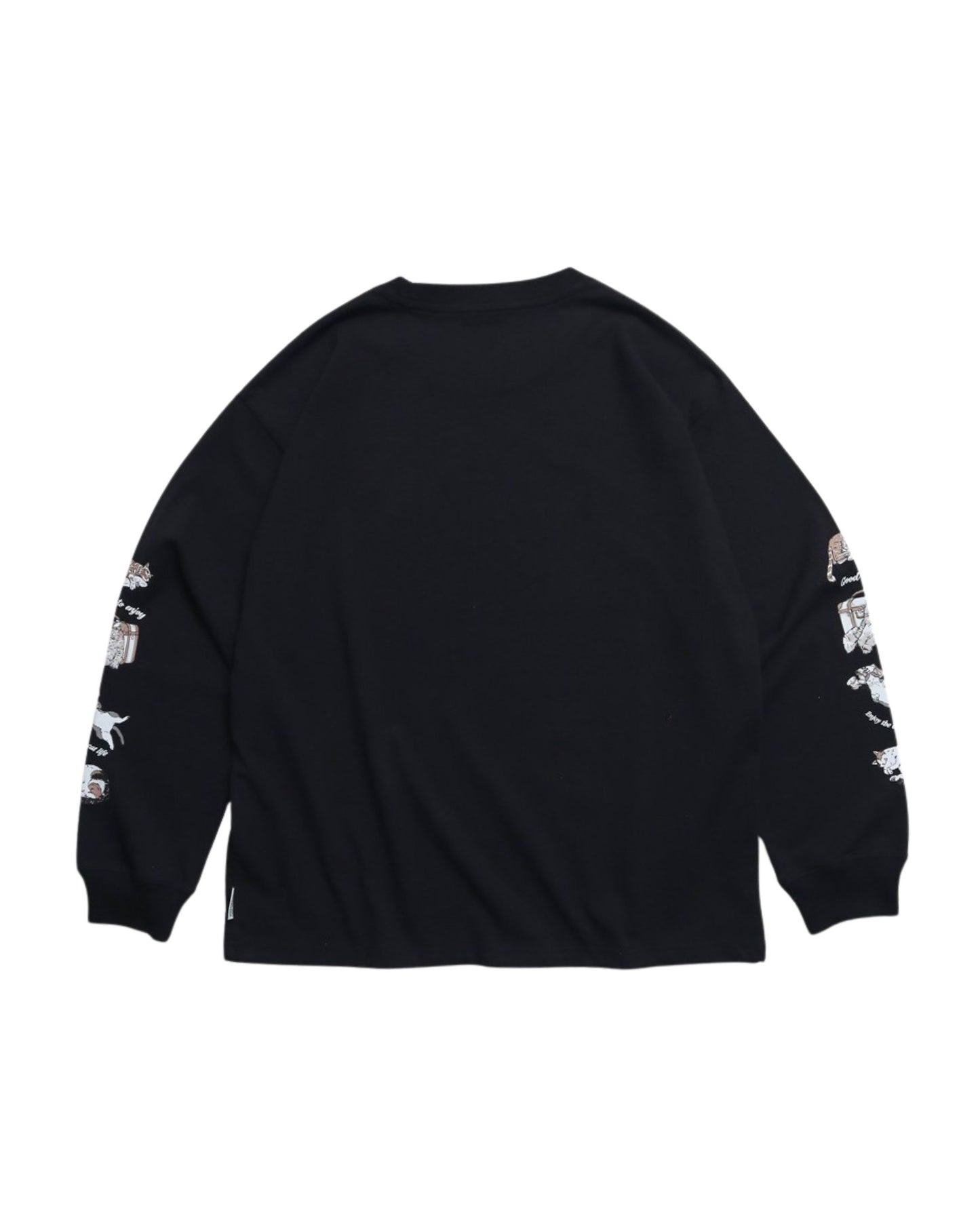 ネコ袖プリントロンT