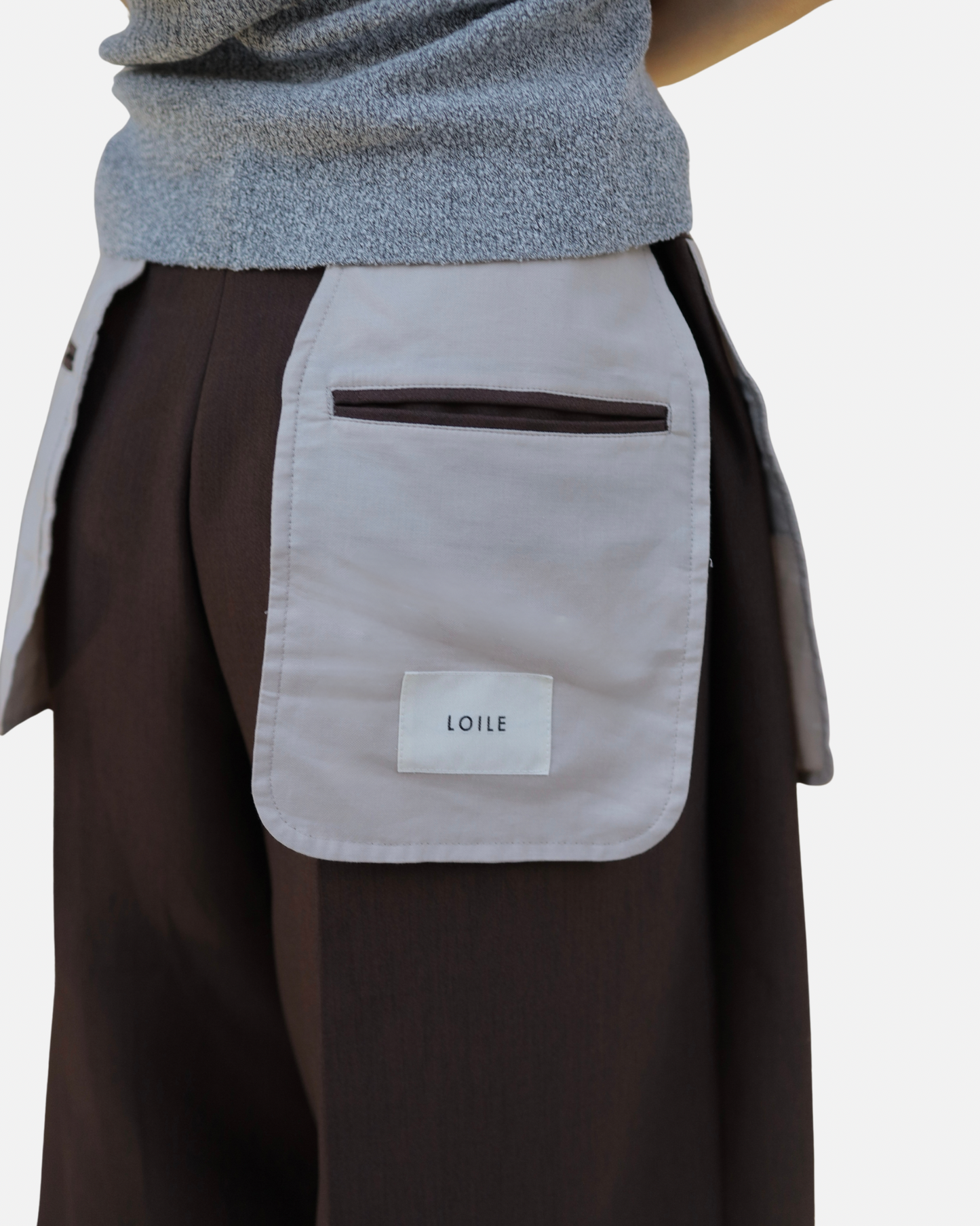 【LOILE】Avant Flap Shorts BROWN