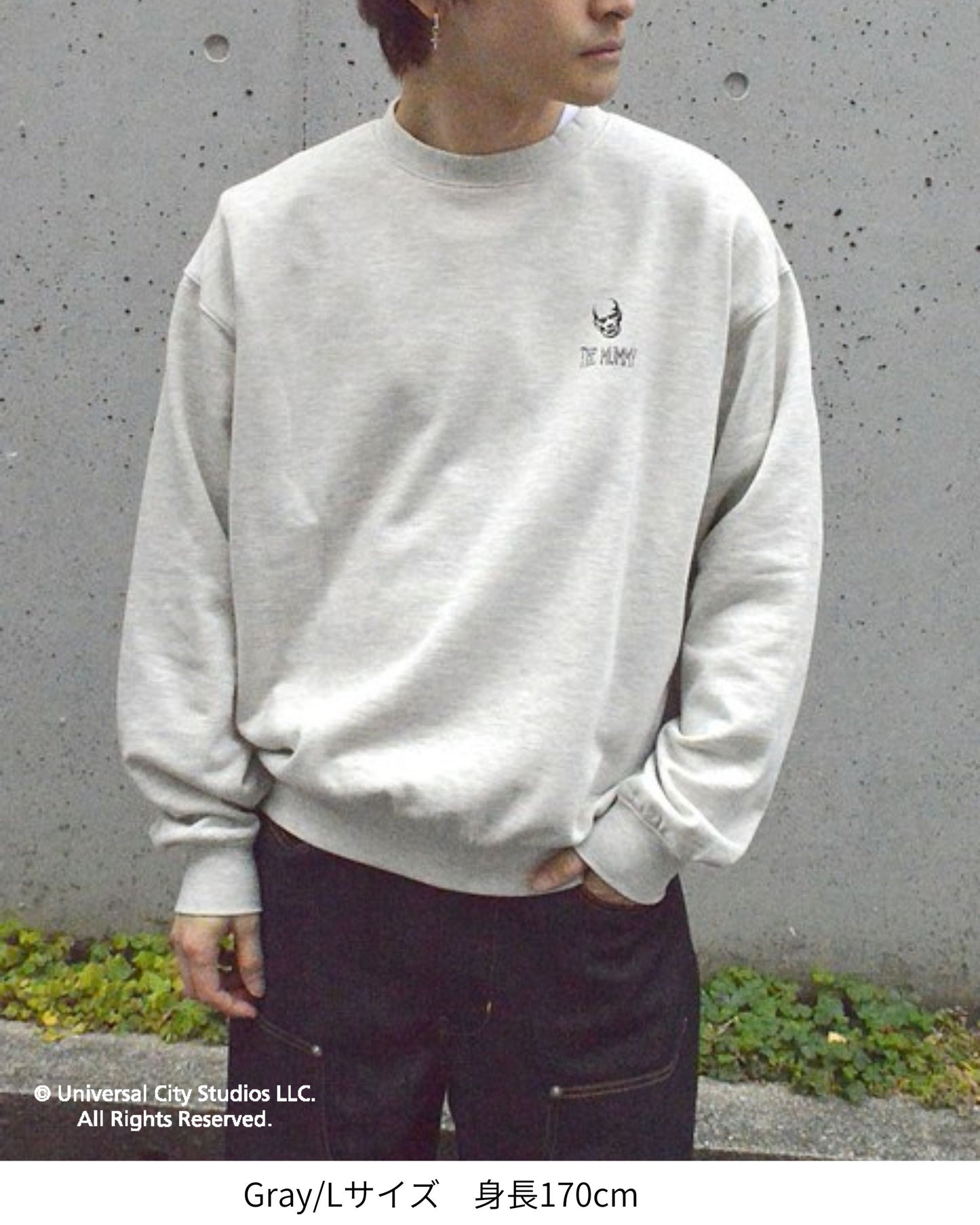 【UNIVERSAL MONSTERS】ポスターイラストスウェット　マミー柄