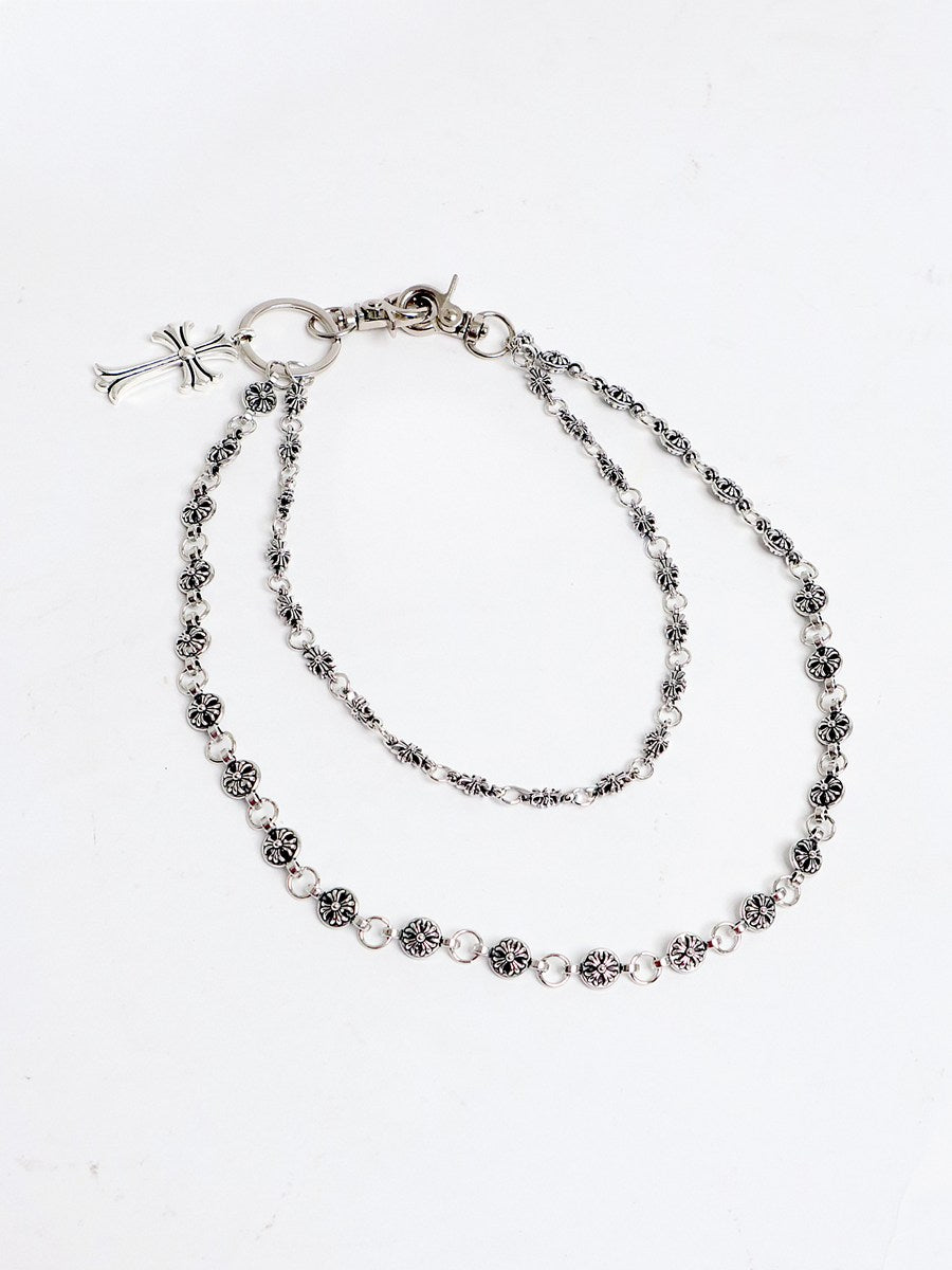Cross W Chain belt / クロスチャームチェーンベルト