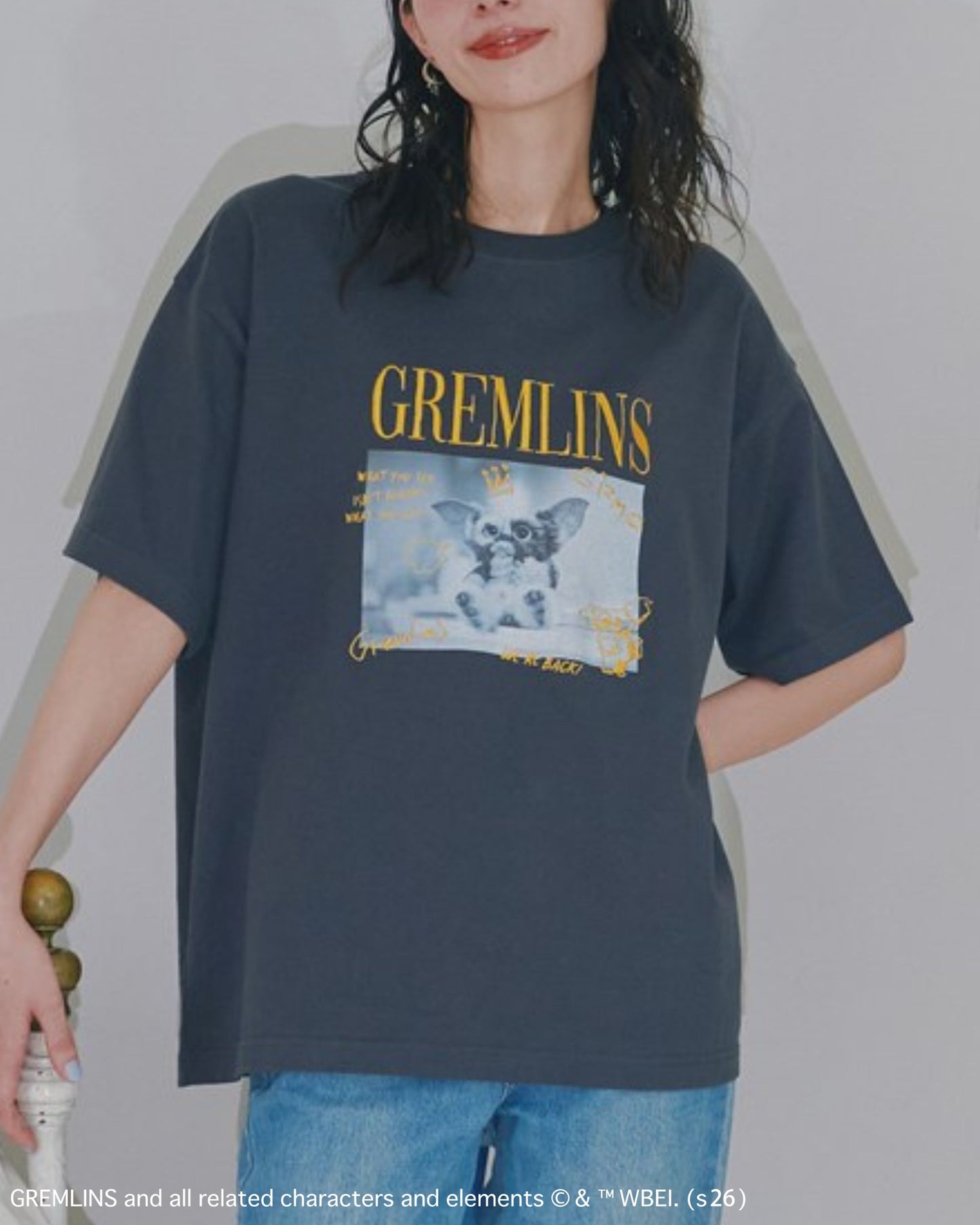 【グレムリン】ギズモ　ラクガキ刺繍フォトT