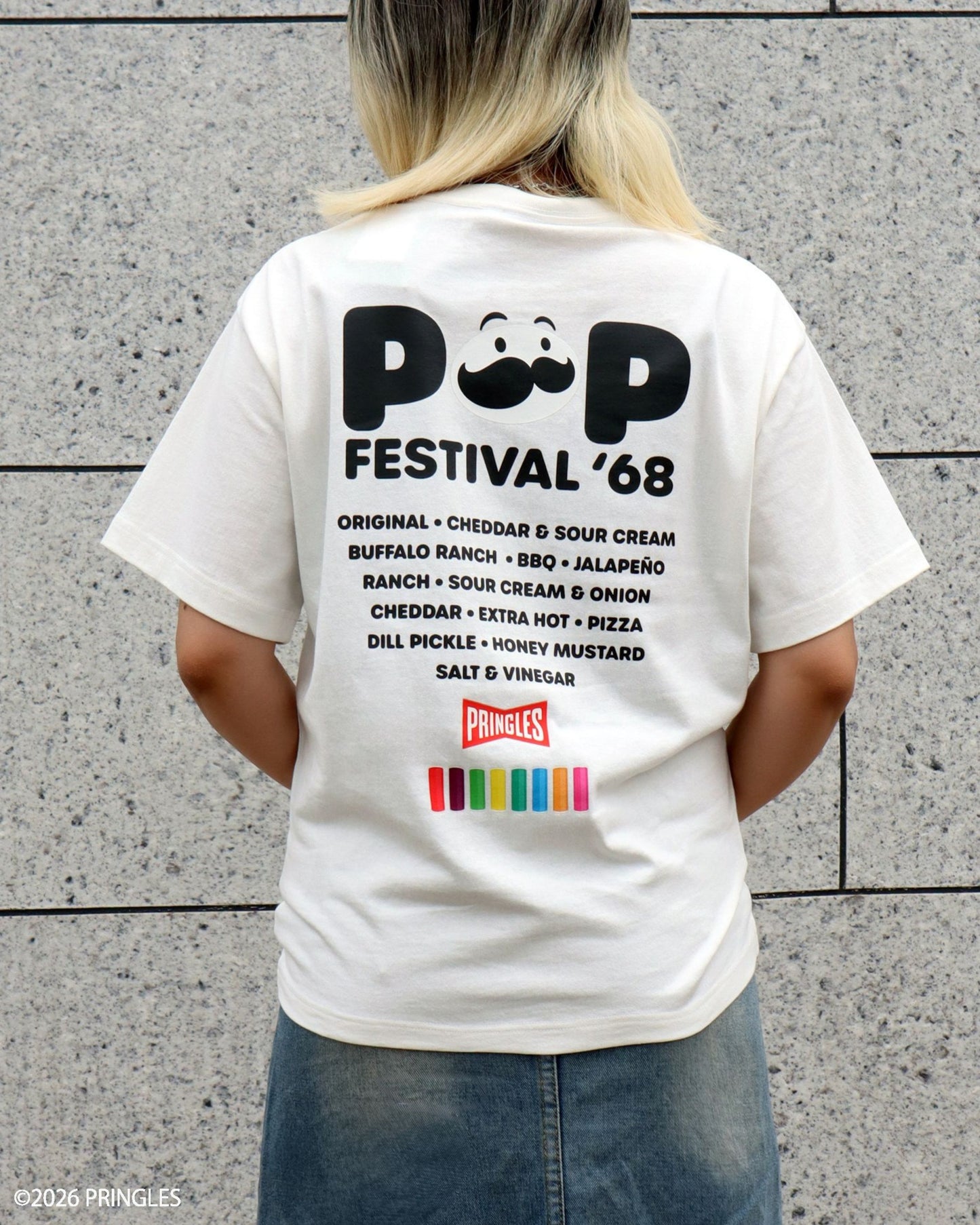 【PRINGLES】サガラ刺繍Tシャツ