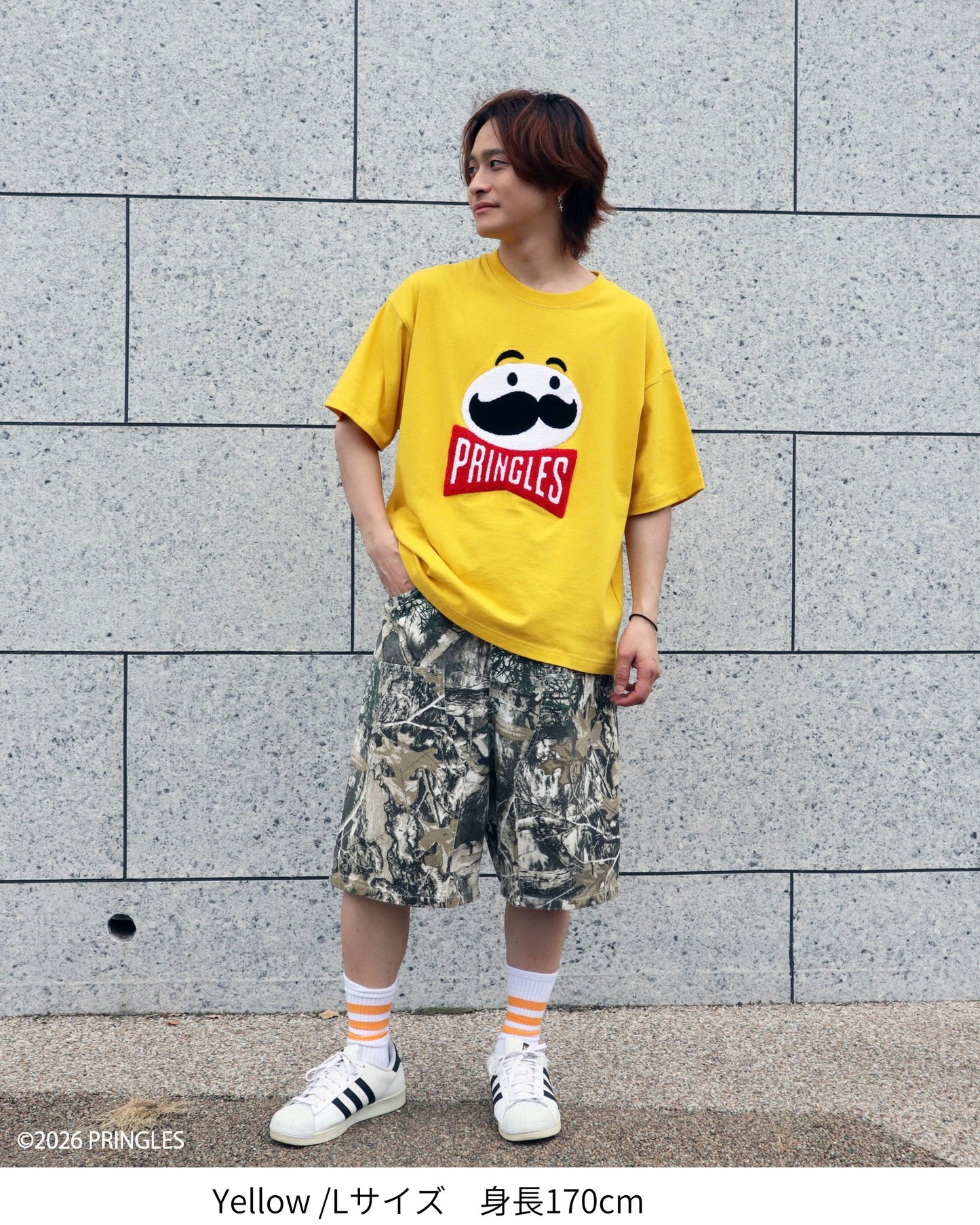 【PRINGLES】サガラ刺繍Tシャツ